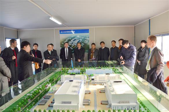 境外商務(wù)機(jī)構(gòu)代表考察匯鴻冷鏈項(xiàng)目現(xiàn)場